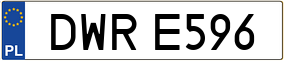 Trailer License Plate